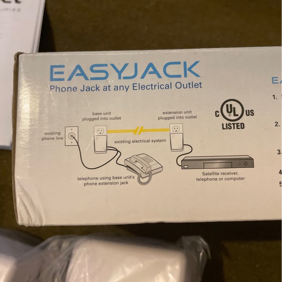 EASYJACK ReadyNet Phone Jack for Electrical Outlets NEW NOS 150171 - Picture 8 of 9